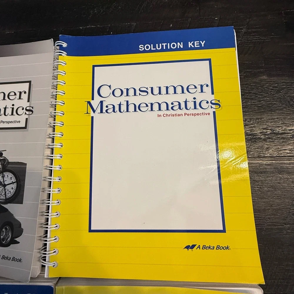 Abeka Consumer Mathematics 2nd Edition Set Teacher Student Solution Test Keys